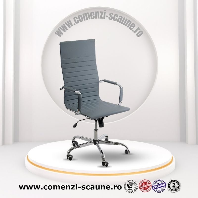 Scaun de birou Office 802M Gri interior